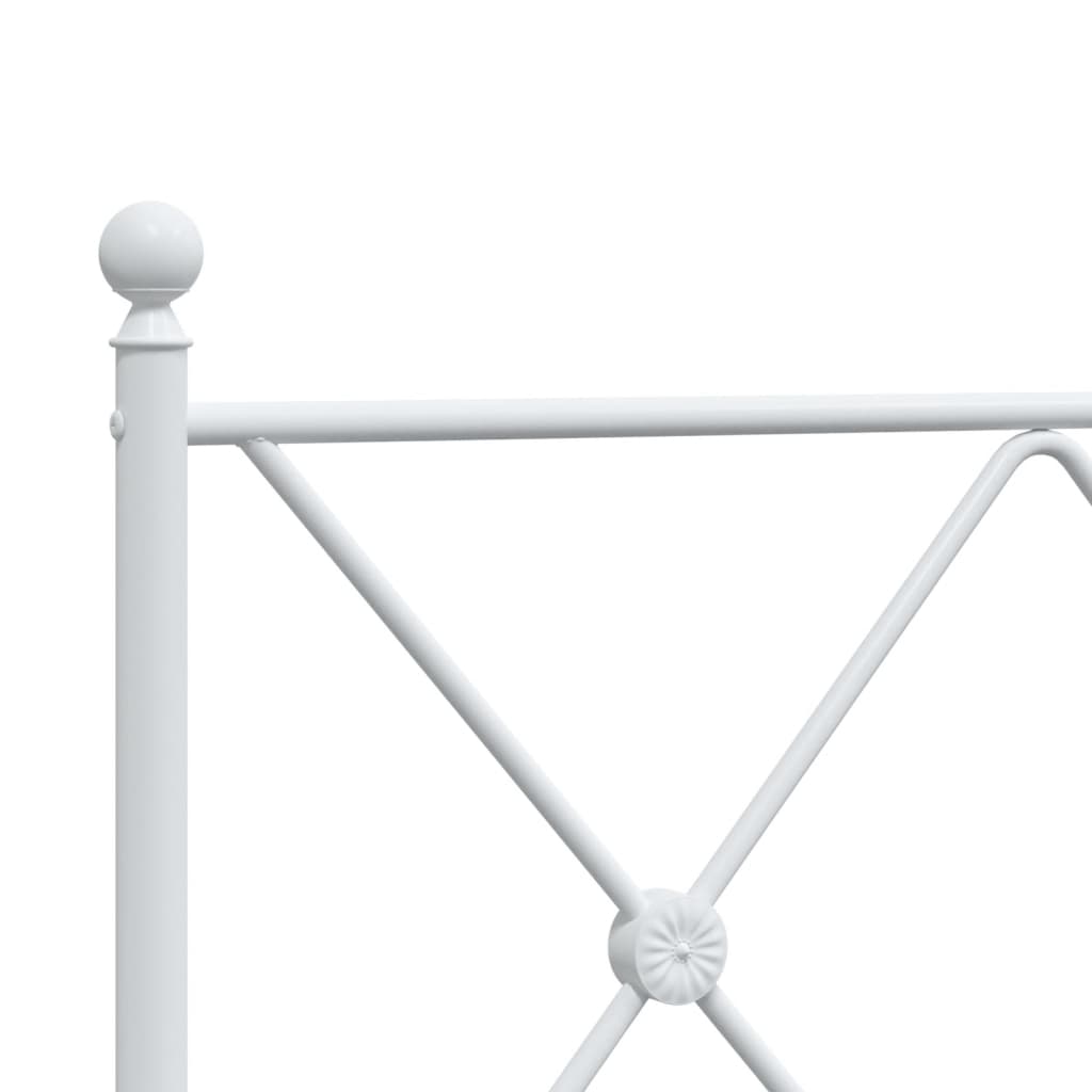 Tête de lit métal blanc 137 cm