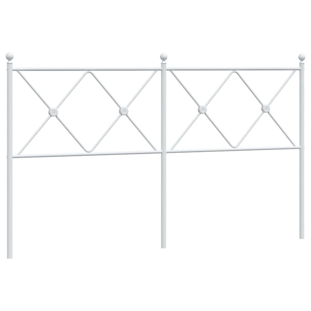 Tête de lit métal blanc 150 cm