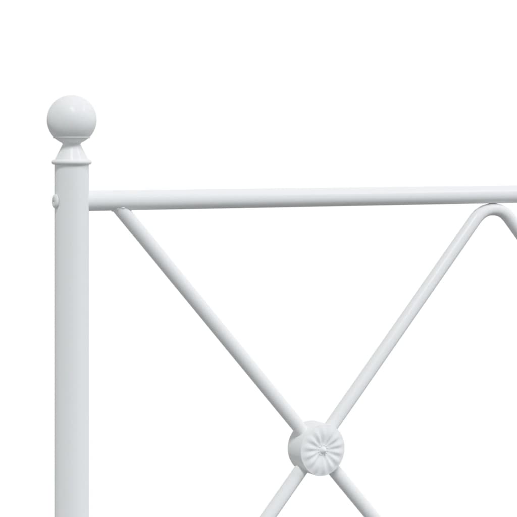 Tête de lit métal blanc 150 cm