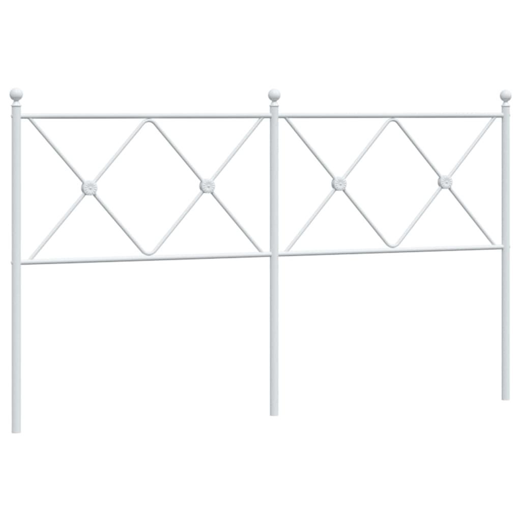 Tête de lit métal blanc 160 cm