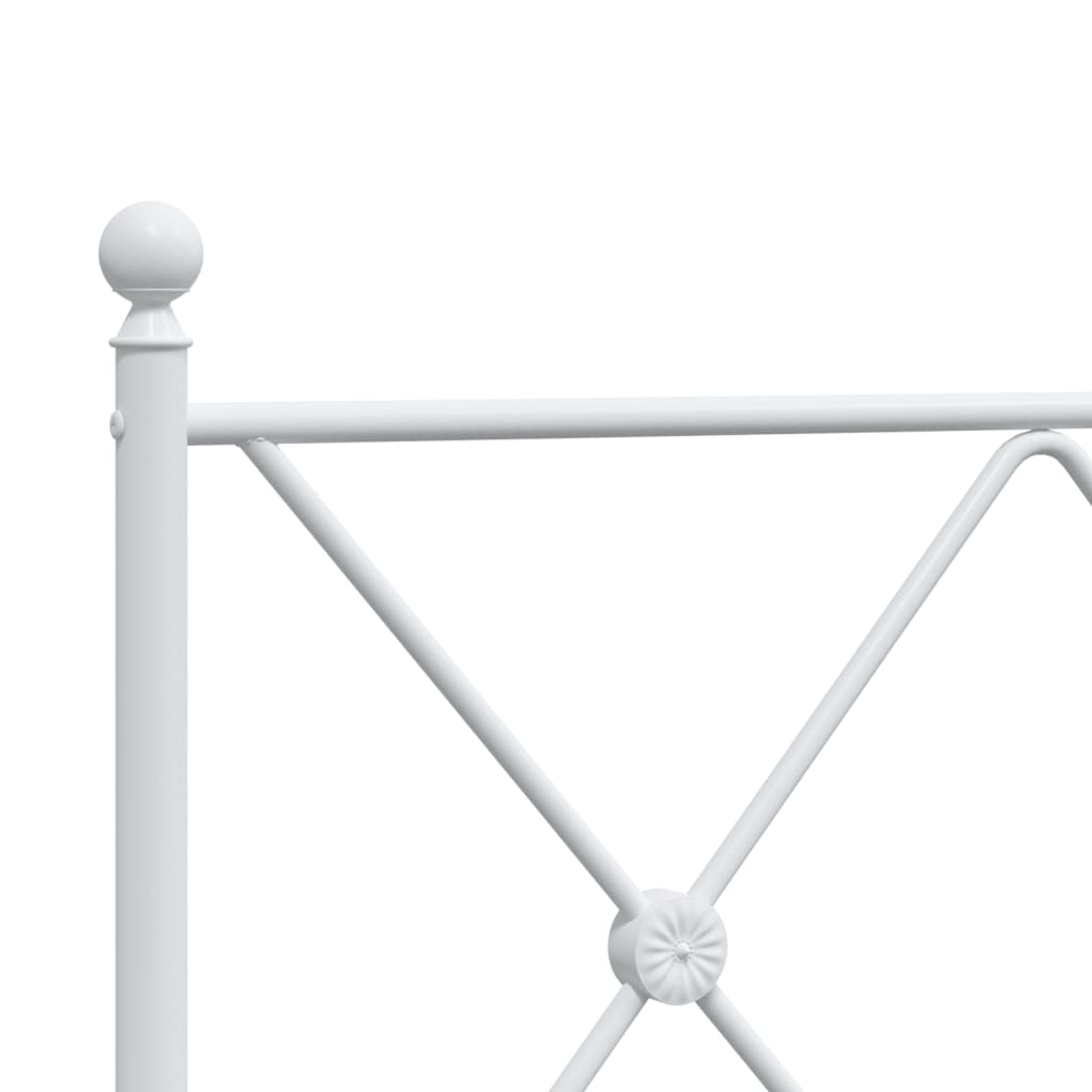 Tête de lit métal blanc 193 cm