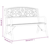 Banc de jardin 120 cm bois