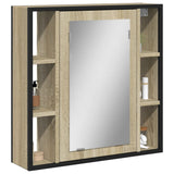 Armoire à miroir de salle de bain chêne sonoma bois ingénierie