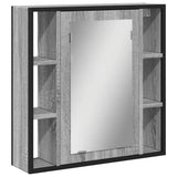 Armoire à miroir de salle de bain sonoma gris bois d’ingénierie