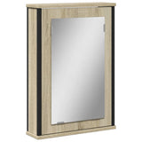 Armoire à miroir de salle de bain chêne sonoma bois ingénierie