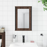 Armoire à miroir de salle de bain chêne marron bois ingénierie