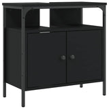 Black bathroom sink cabinet 60x30x60 cm