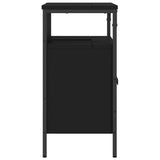 Armoire lavabo de salle de bain noir 60x30x60 cm