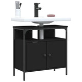 Black bathroom sink cabinet 60x30x60 cm