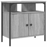 Armoire lavabo de salle de bain sonoma gris 60x30x60 cm