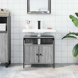 Armoire lavabo de salle de bain sonoma gris 60x30x60 cm