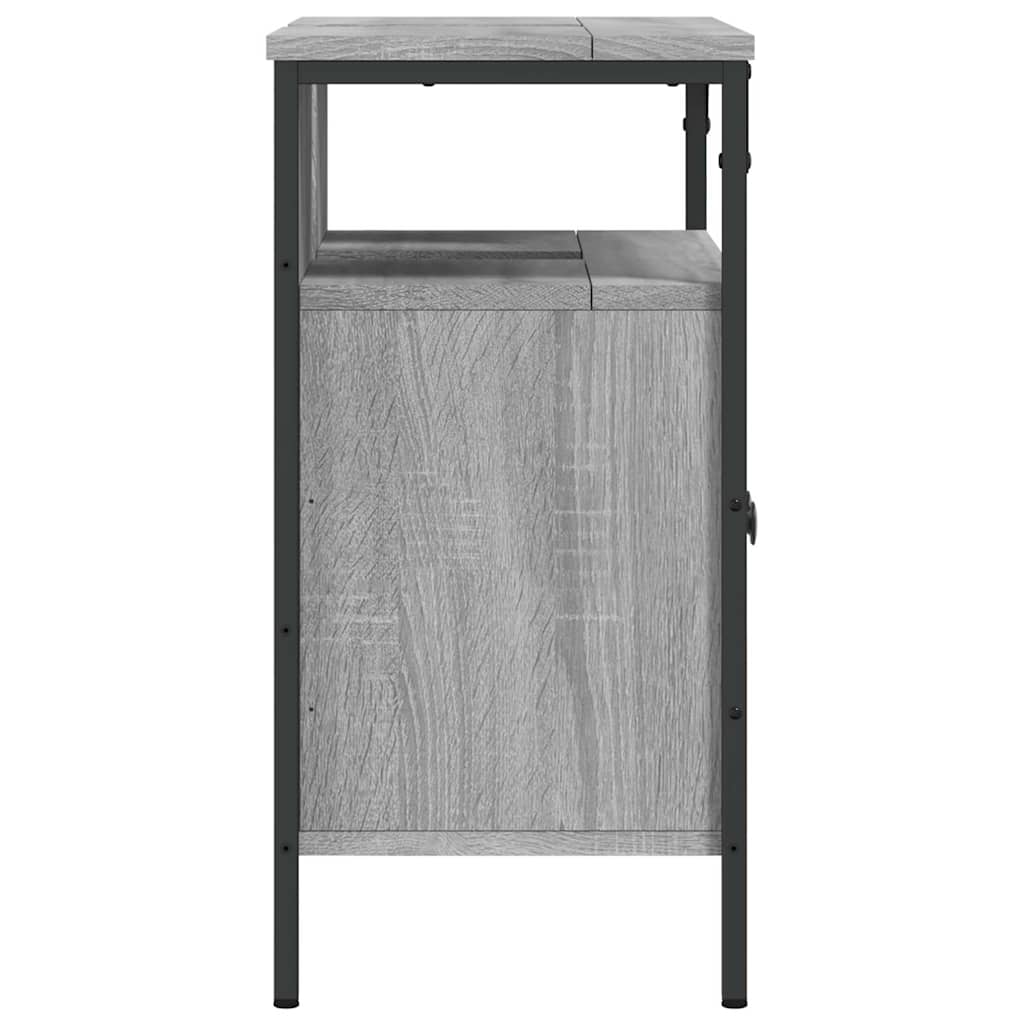 Armoire lavabo de salle de bain sonoma gris 60x30x60 cm