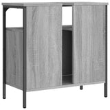 Armoire lavabo de salle de bain sonoma gris 60x30x60 cm