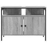 Armoire lavabo de salle de bain sonoma gris 80x30x60 cm