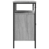 Armoire lavabo de salle de bain sonoma gris 80x30x60 cm