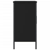 Armoire lavabo de salle de bain noir 60x30x60 cm