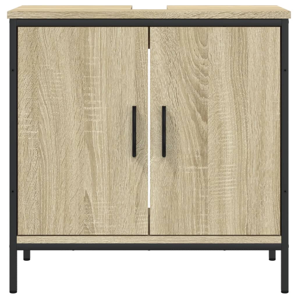 Armoire lavabo de salle de bain chêne sonoma 60x30x60 cm