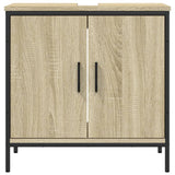 Armoire lavabo de salle de bain chêne sonoma 60x30x60 cm