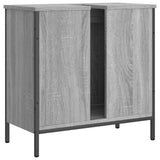 Armoire lavabo de salle de bain sonoma gris 60x30x60 cm