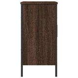 Armoire lavabo de salle de bain chêne marron 60x30x60 cm