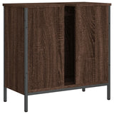 Armoire lavabo de salle de bain chêne marron 60x30x60 cm