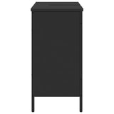 Armoire lavabo de salle de bain noir 80x30x60 cm