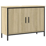 Armoire lavabo de salle de bain chêne sonoma 80x30x60 cm