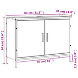 Armoire lavabo de salle de bain chêne sonoma 80x30x60 cm