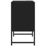 Armoire lavabo de salle de bain noir 60x33x60 cm