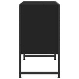 Armoire lavabo de salle de bain noir 80x33x60cm bois ingénierie