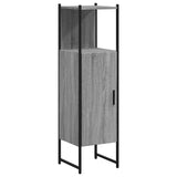 Armoire de salle de bain sonoma gris 33x33x120,5 cm