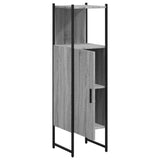 Armoire de salle de bain sonoma gris 33x33x120,5 cm