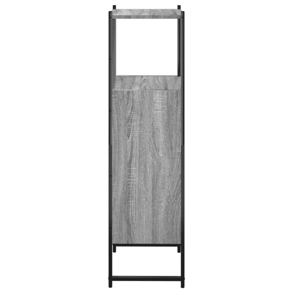 Armoire de salle de bain sonoma gris 33x33x120,5 cm