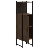 Armoire de salle de bain chêne marron 33x33x120,5 cm