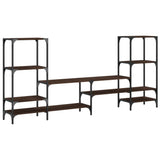 Meuble TV chêne marron 206,5x28,5x95 cm bois d'ingénierie