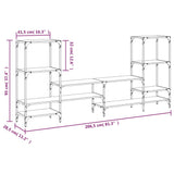 Meuble TV chêne marron 206,5x28,5x95 cm bois d'ingénierie