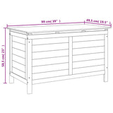 Garten-Aufbewahrungsbox 100x50x58 cm aus massivem Tannenholz