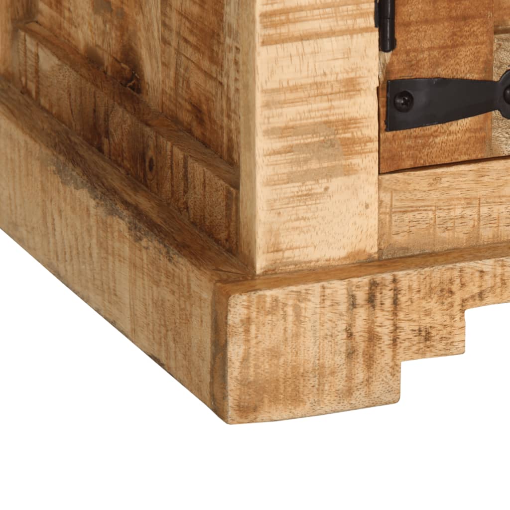 TV-Schrank 110x35x45 cm, massives rohes Mangoholz