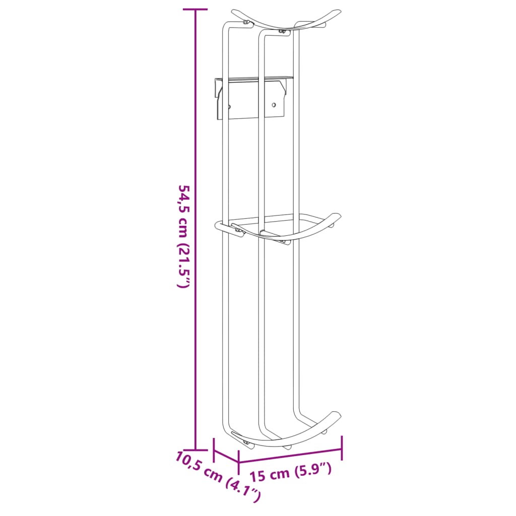 Support de gobelet de saut de baril 2 pcs noir acier