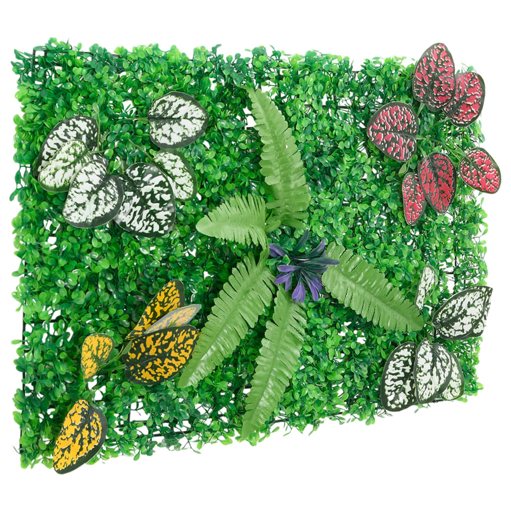  vidaXL Clôture à plantes artificielles 6 pcs vert 40x60 cm