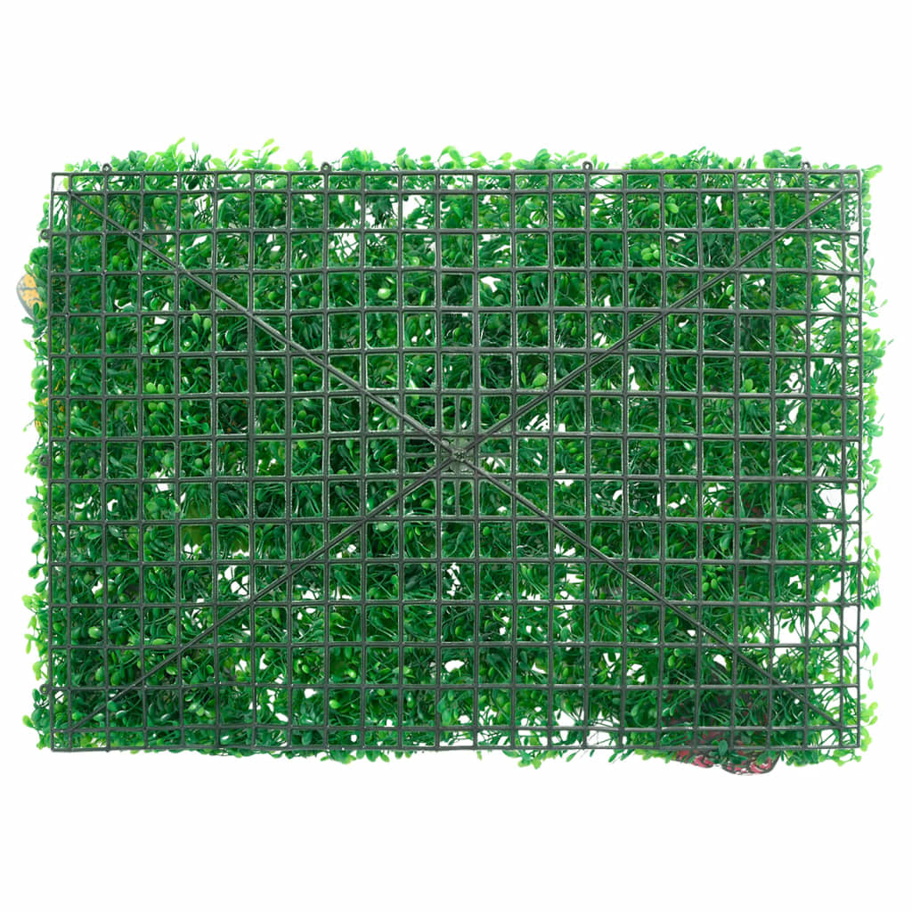  vidaXL Clôture à plantes artificielles 6 pcs vert 40x60 cm