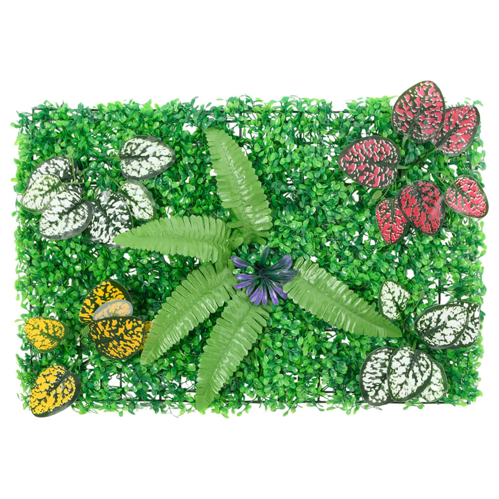  vidaXL Clôture à plantes artificielles 24 pcs vert 40x60 cm