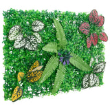  vidaXL Clôture à plantes artificielles 24 pcs vert 40x60 cm