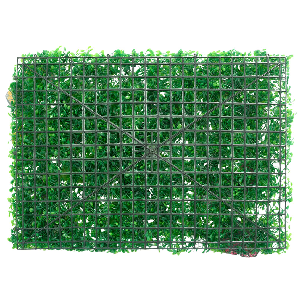  vidaXL Clôture à plantes artificielles 24 pcs vert 40x60 cm