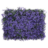  vidaXL Clôture à feuilles artificielles 6 pcs violet 40x60 cm