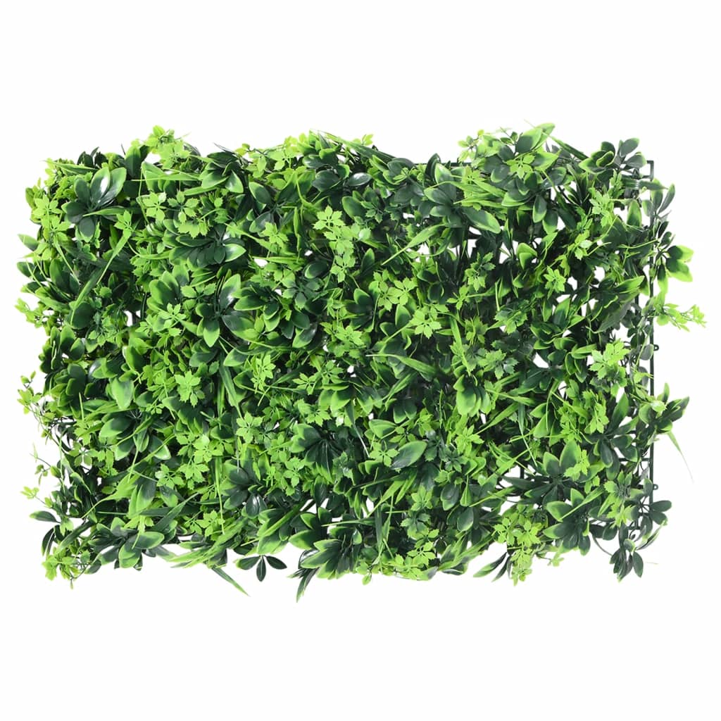  vidaXL Clôture à feuilles artificielles 24 pcs vert 40x60 cm