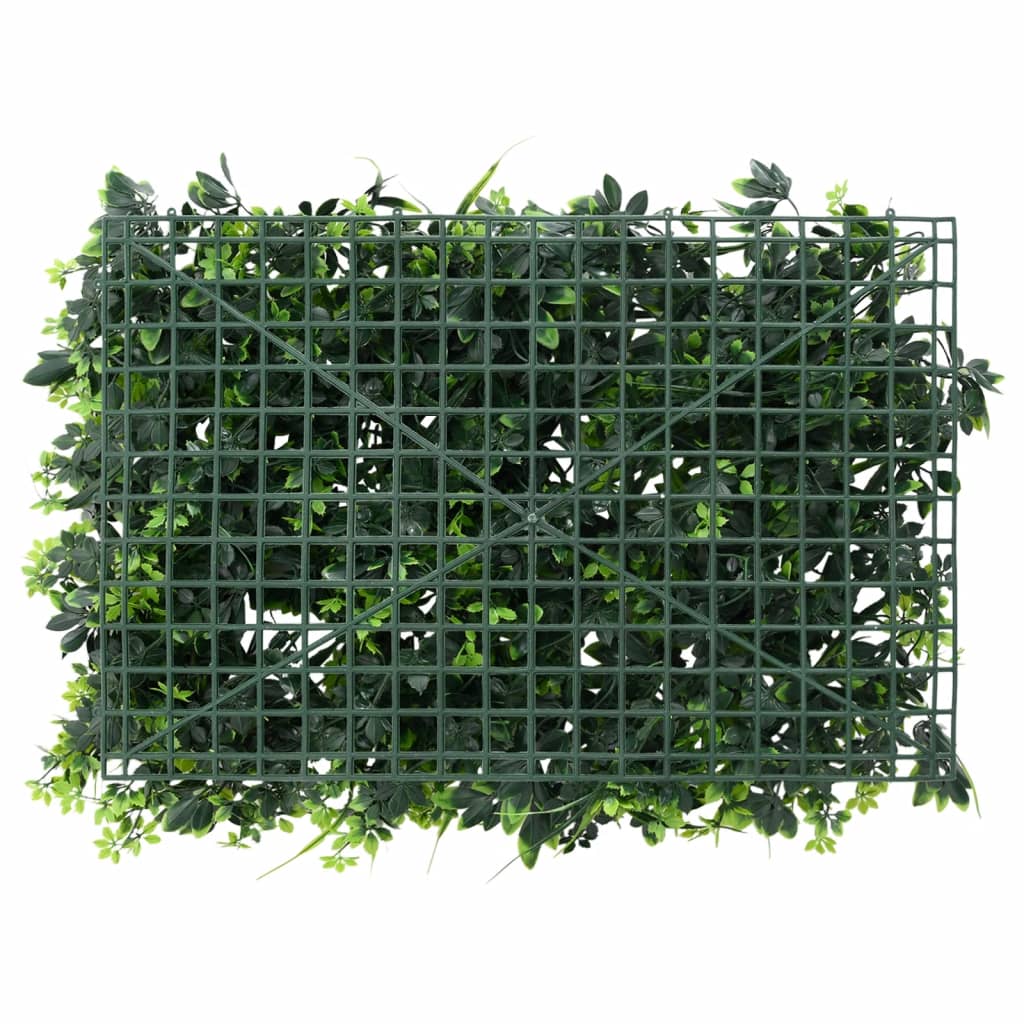  vidaXL Clôture à feuilles artificielles 24 pcs vert 40x60 cm