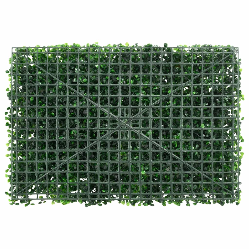 vidaXL Artificial Plant Fence 6 pcs Green 40x60 cm