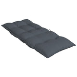 Coussins de chaise à dossier haut lot de 4 anthracite