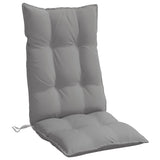 Coussins de chaise à dossier haut lot de 4 gris tissu oxford